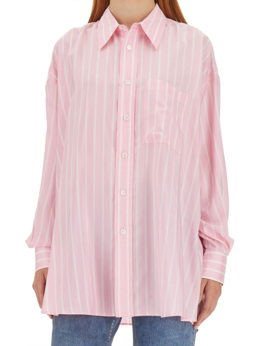 Bottega Veneta Regular Fit Silk Shirt With Refined Texture
