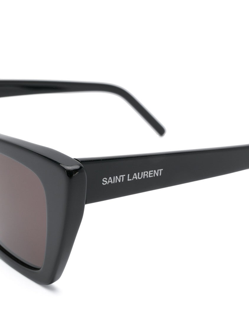 Saint Laurent Black Acetate Cat-Eye Sunglasses