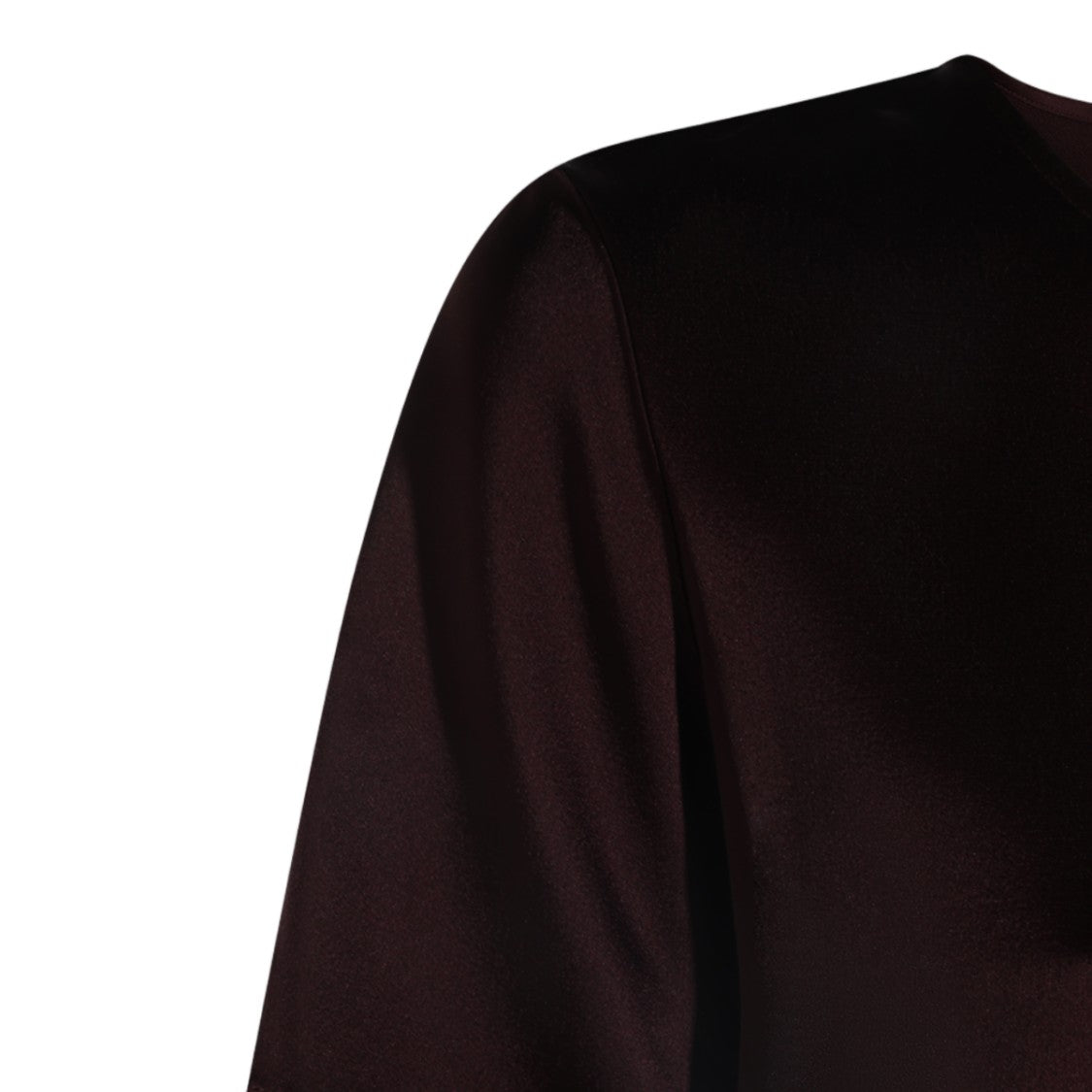Antonelli Firenze Burgundy Satin-Finish Relaxed T-Shirt