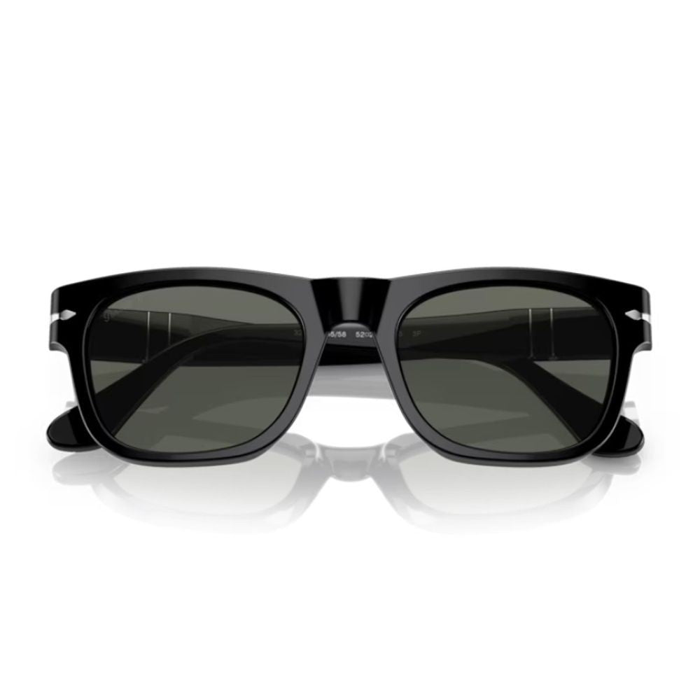 Persol Po3269s Rectangular Black Acetate Sunglasses