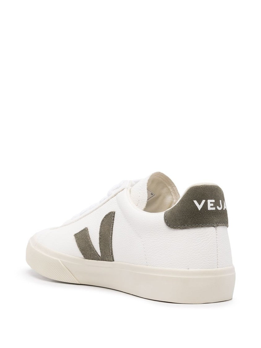 Veja Black Low-Top Contrasting Suede Sneakers