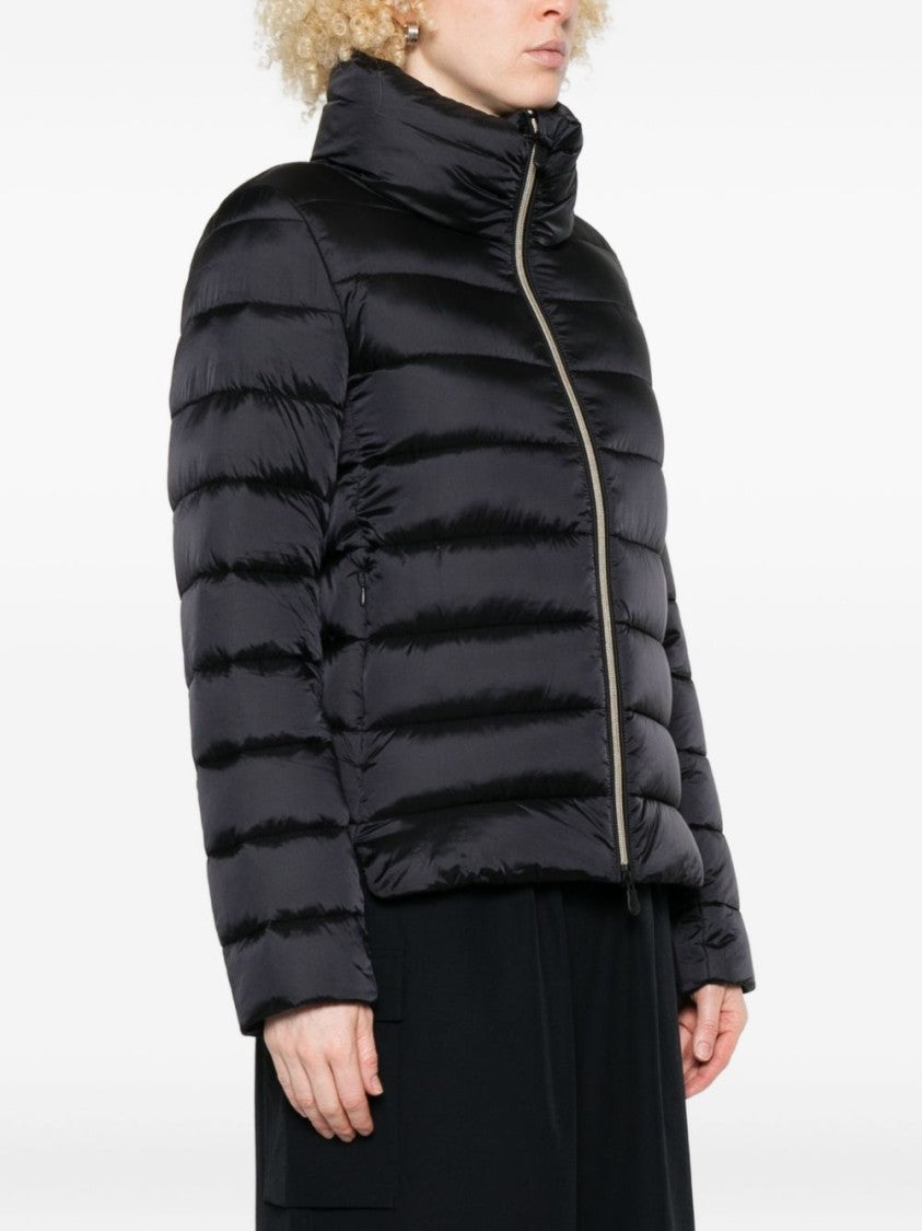 Save The Duck Horizontal Quilted Short Puffer Jacket
