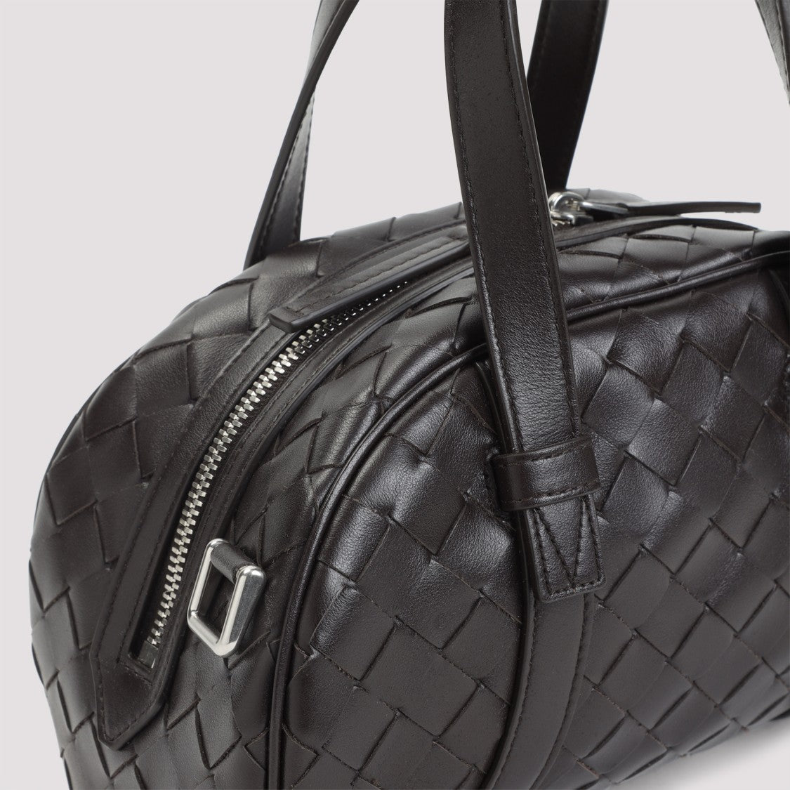 Bottega Veneta Jim Queen Small Black Leather Shoulder Bag