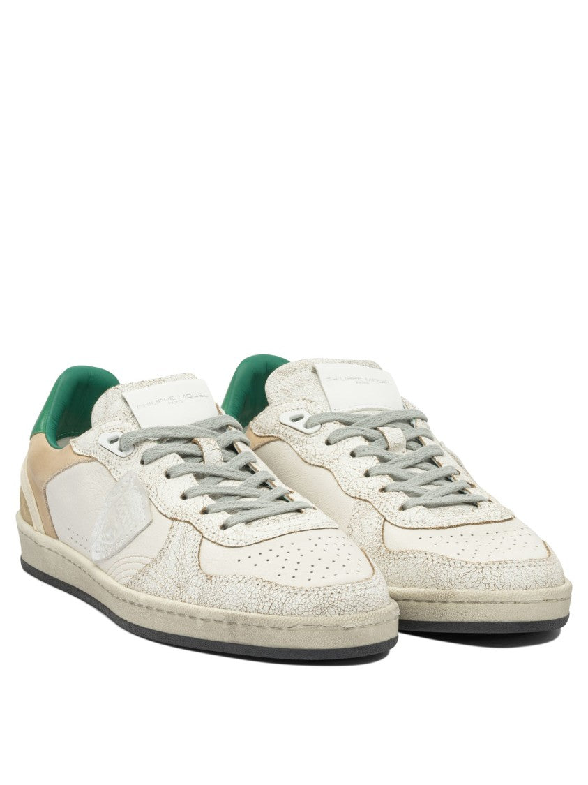 Philippe Model Paris Low-Top Sneakers Featuring Leather And Rubber Design