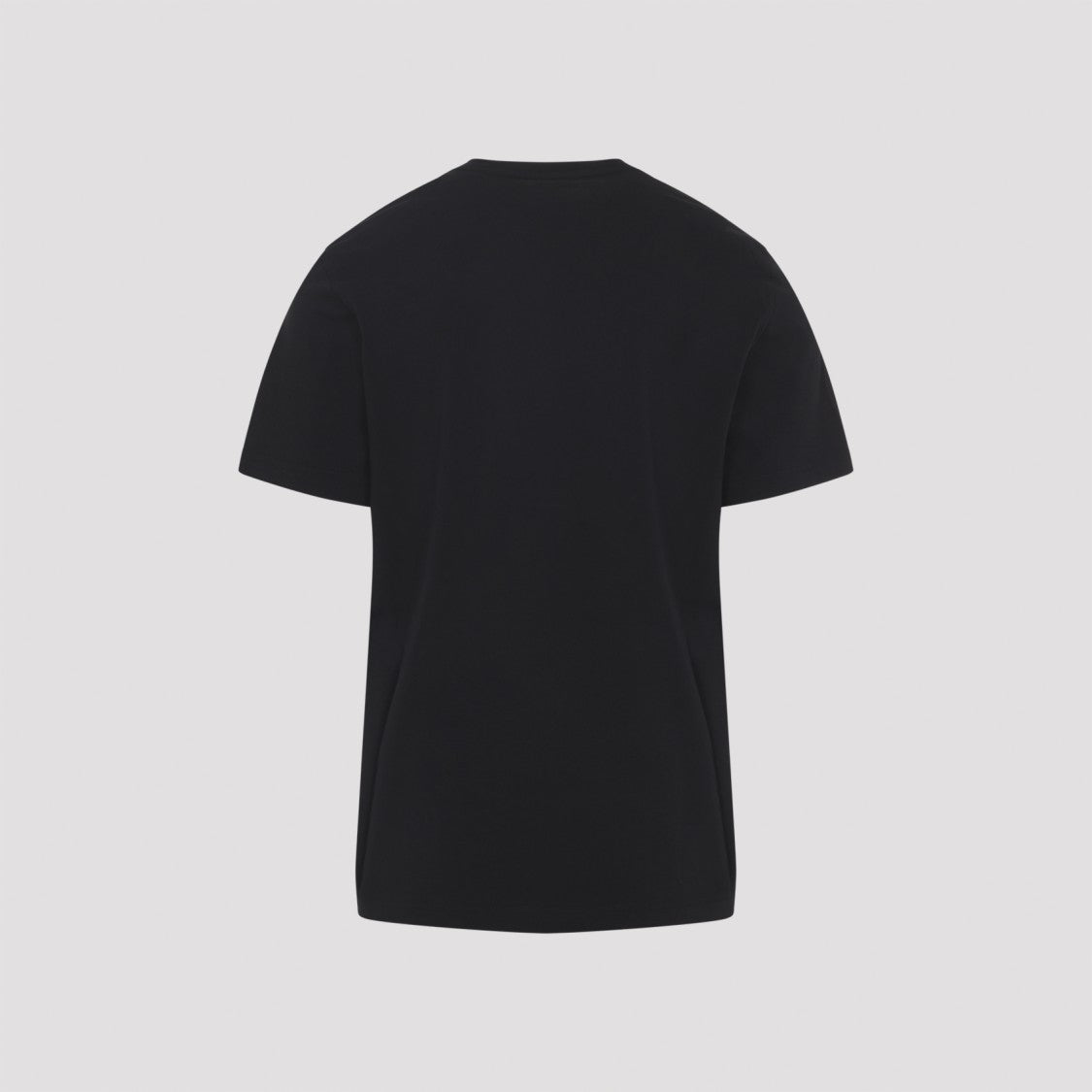 Moncler Black Cotton Jersey T-Shirt With Signature Logo