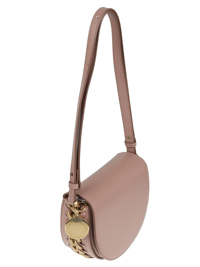 Stella Mccartney Half-Moon Shoulder Bag With Chain Detailing