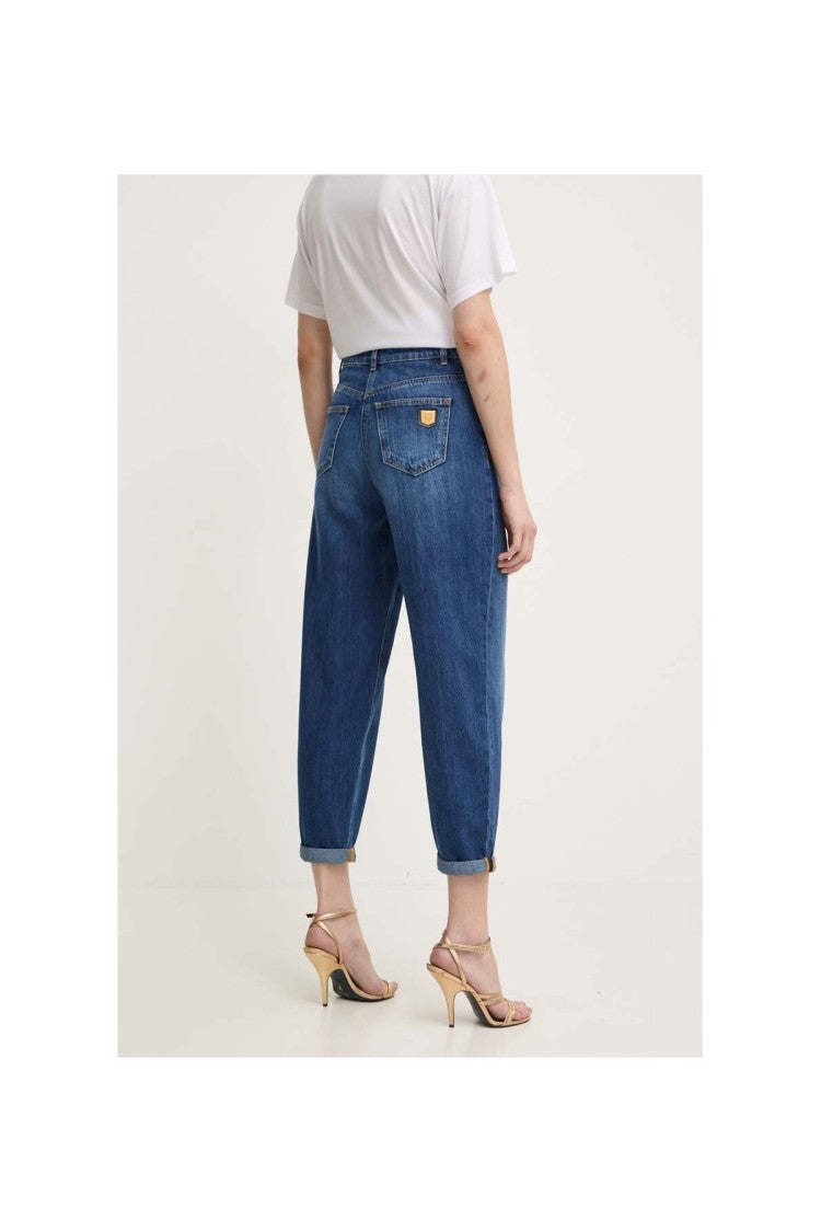 Elisabetta Franchi Blue Cotton Denim Jeans