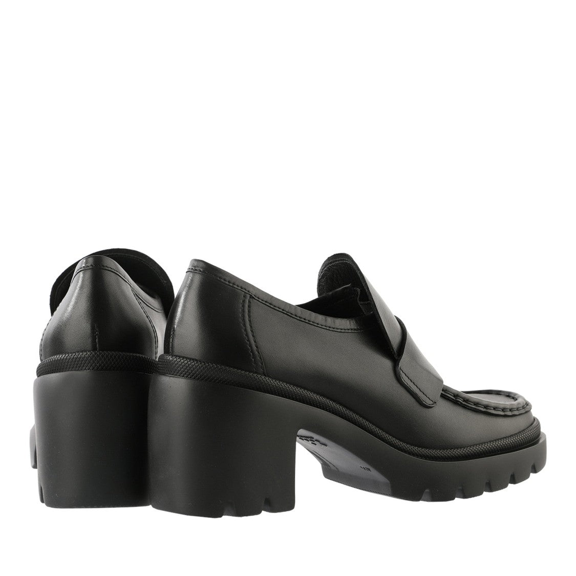 Högl Black Bonnie Leather Chunky Heel Loafers