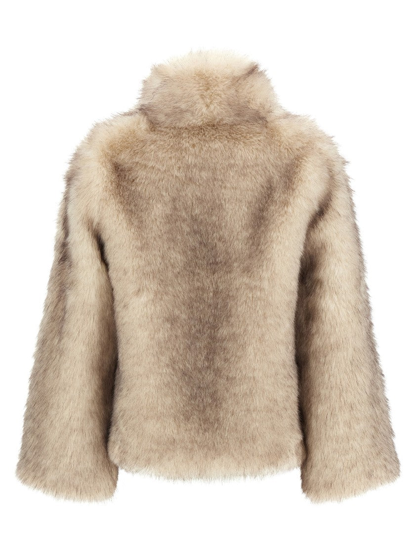 B&B Couture Faux Fur Short Hair Coat