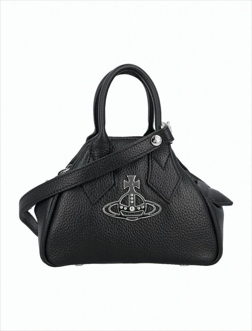 Vivienne Westwood Structured Trapezoidal Shoulder Bag With Metallic Emblem