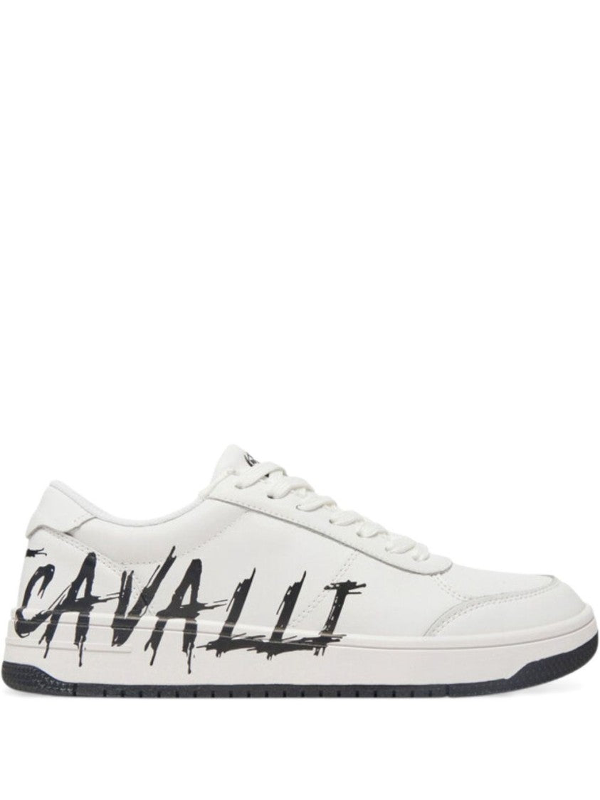 Just Cavalli Low-Top Sneakers With Bold Logo Detailing