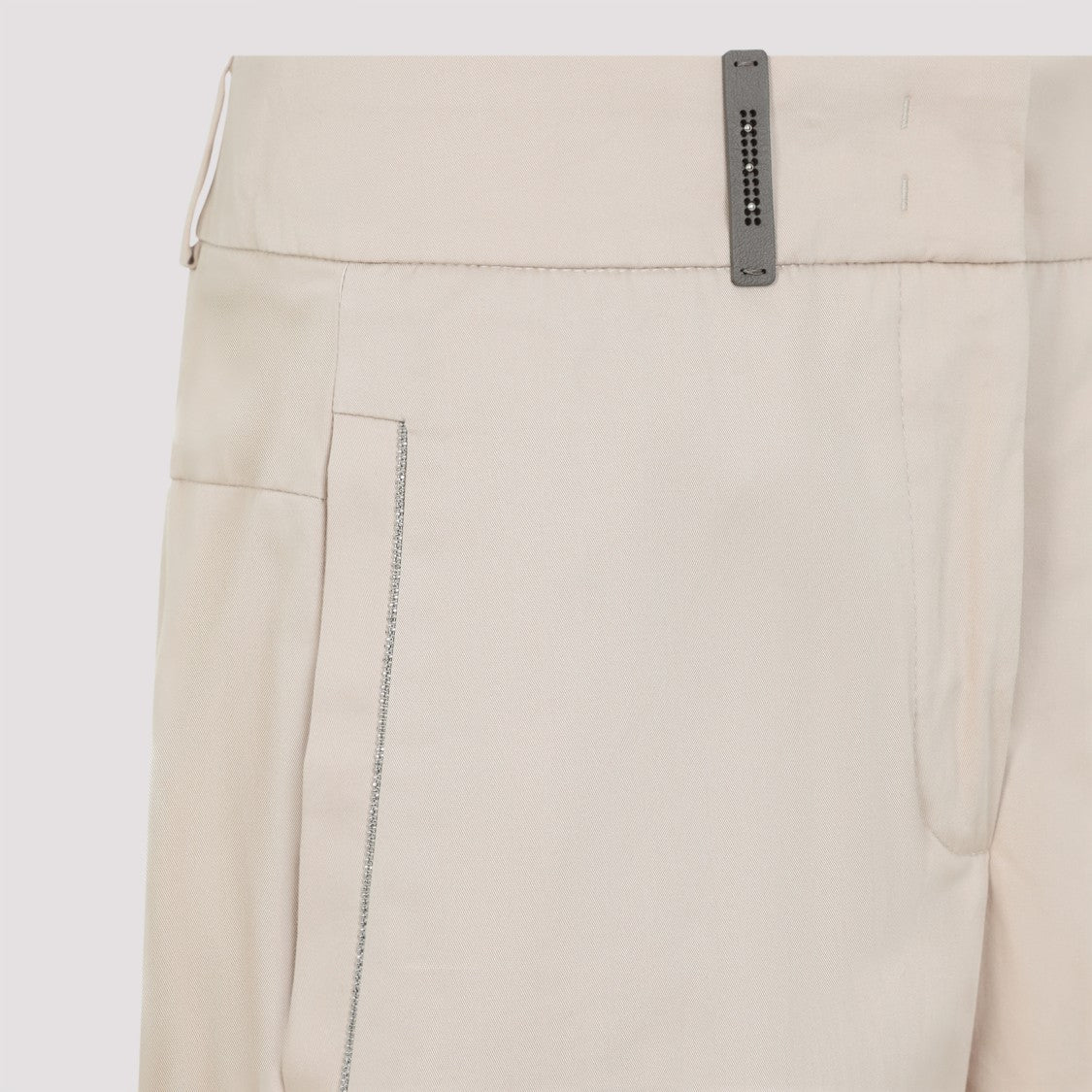 Peserico Tailored Straight Leg Trousers In Cotton Blend