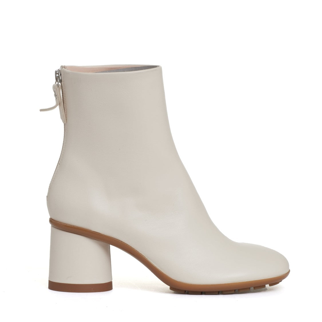 Agl Chalk Leather Ankle Boot 60Mm Heel