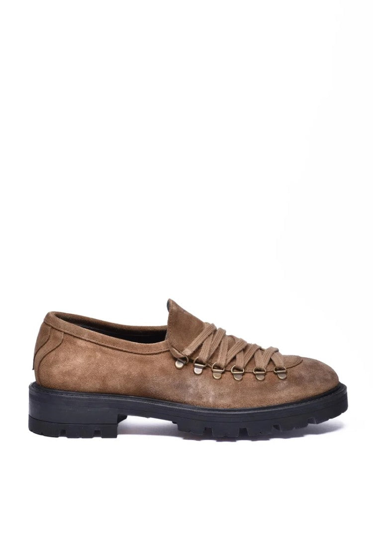Ton Gout Suede Leather Lace-Up Shoes - Brown