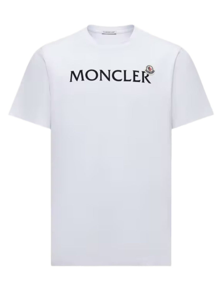 Moncler Logo Relief Cotton Jersey T-Shirt