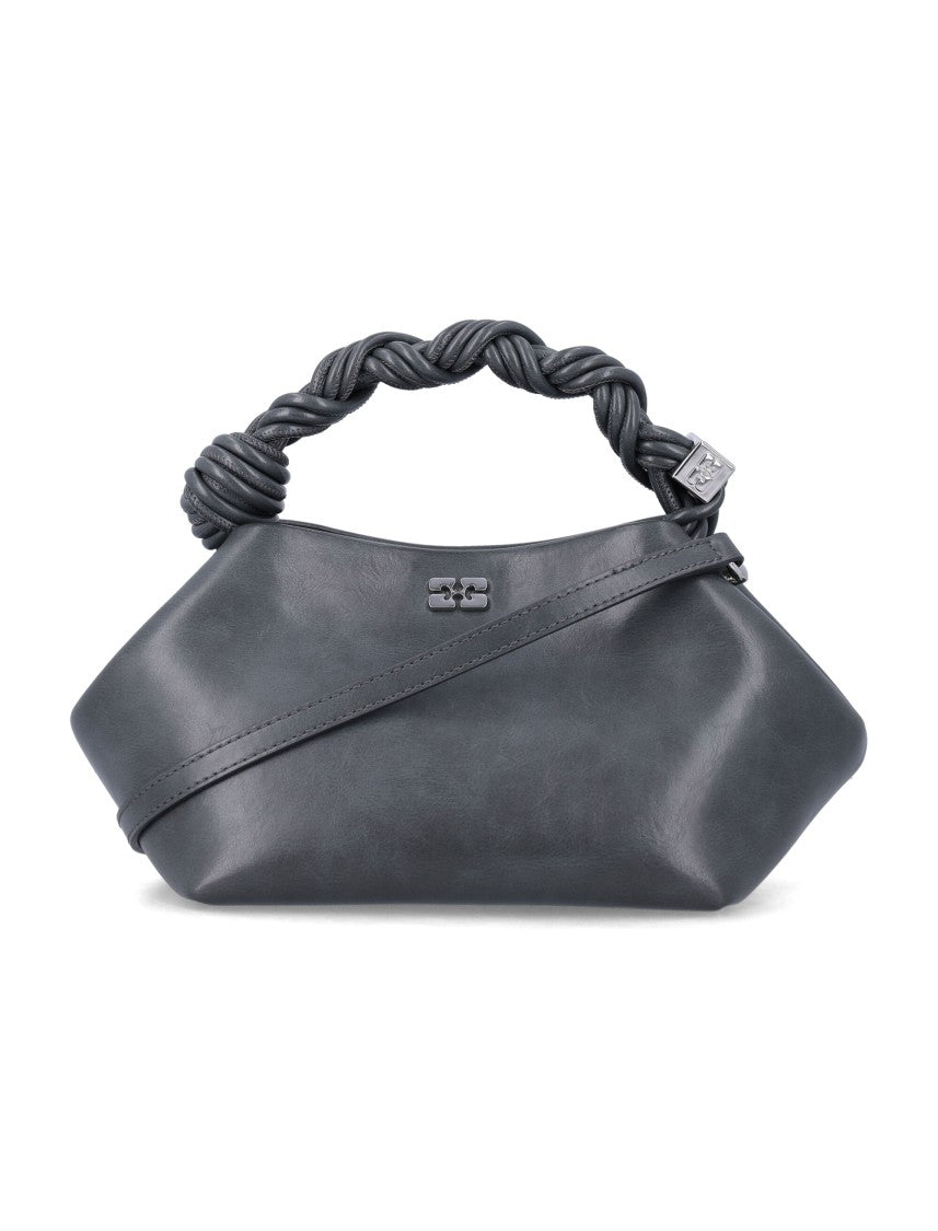 Ganni Small Braided Bow Shoulder Bag