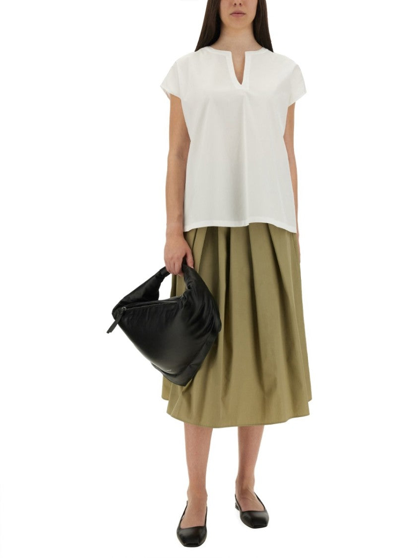 Aspesi Relaxed Oversized White Cotton Top