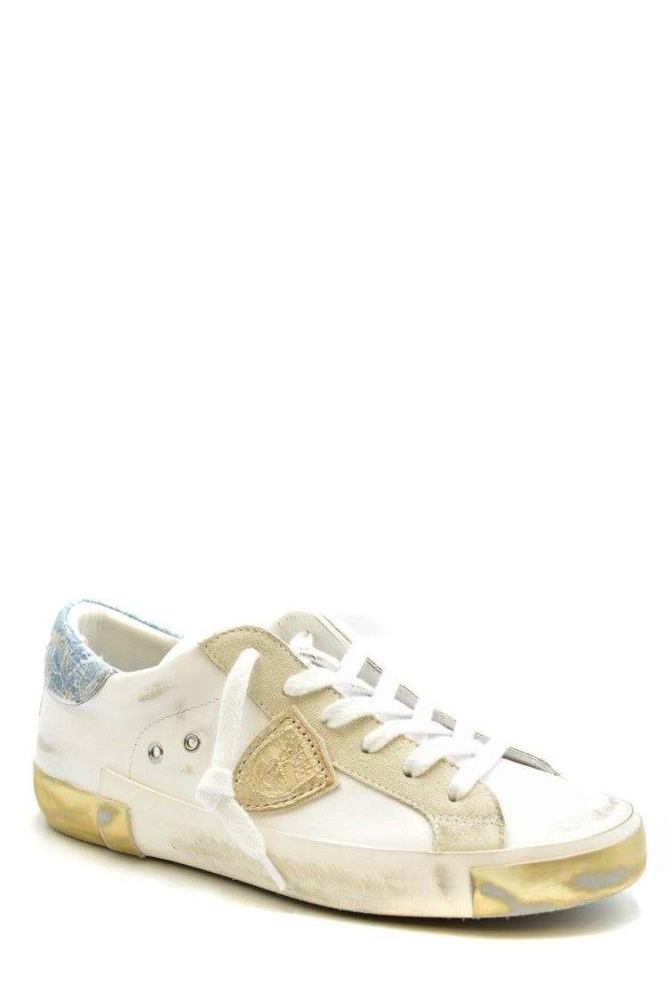 Philippe Model Multicolor Leather And Suede Sneakers