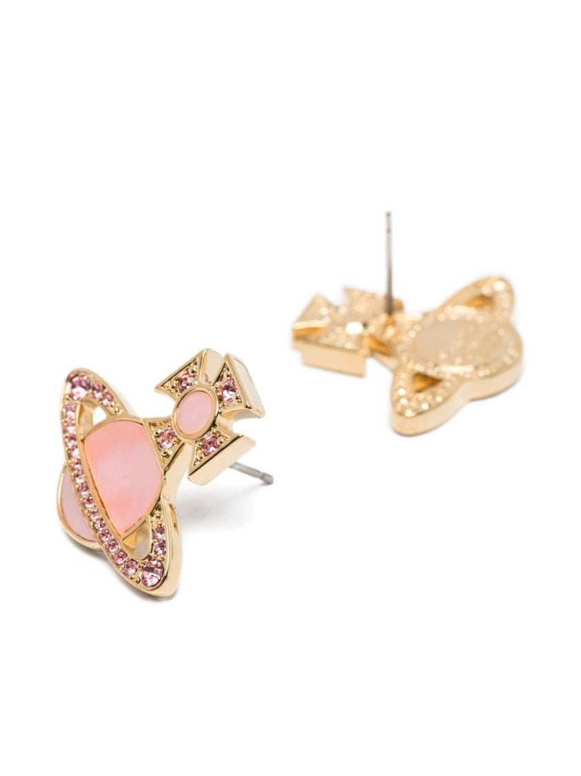 Vivienne Westwood Orb Motif Crystal Embellishment Stud Earrings