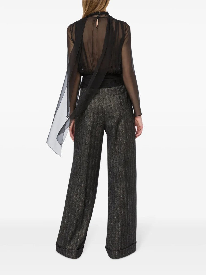 Alberta Ferretti Straight-Leg Tailored Pants With Clean Lines