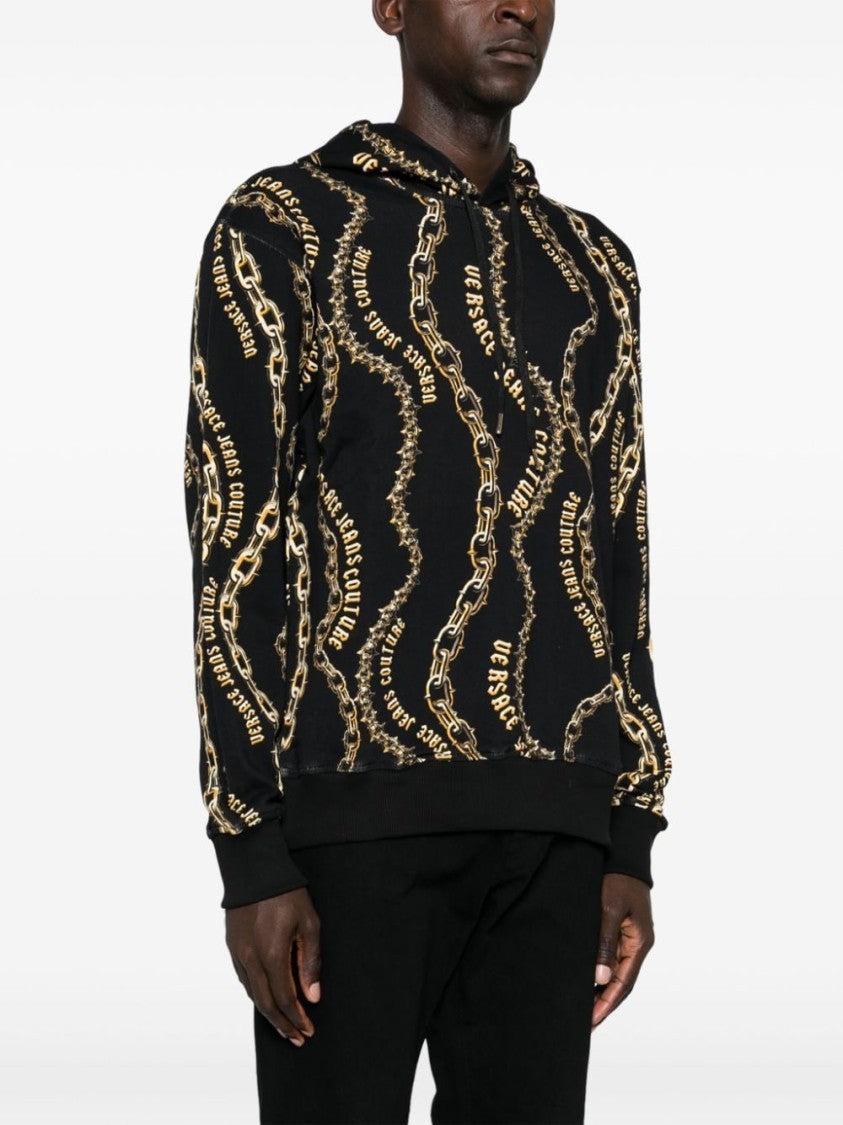 Versace Jeans Couture Hooded Sweatshirt With Print