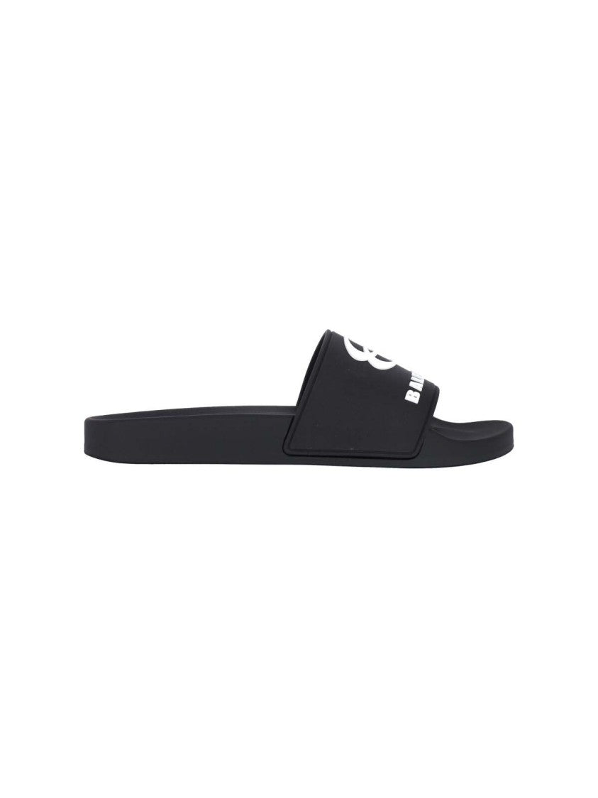 Balenciaga "Pool" Slide Sandals Black