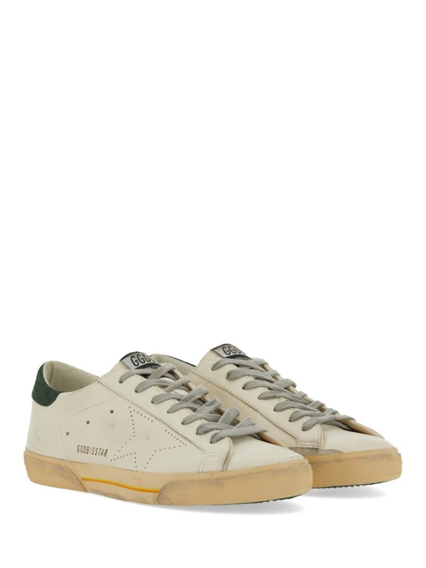 Golden Goose Superstar Distressed Leather Low-Top Sneakers