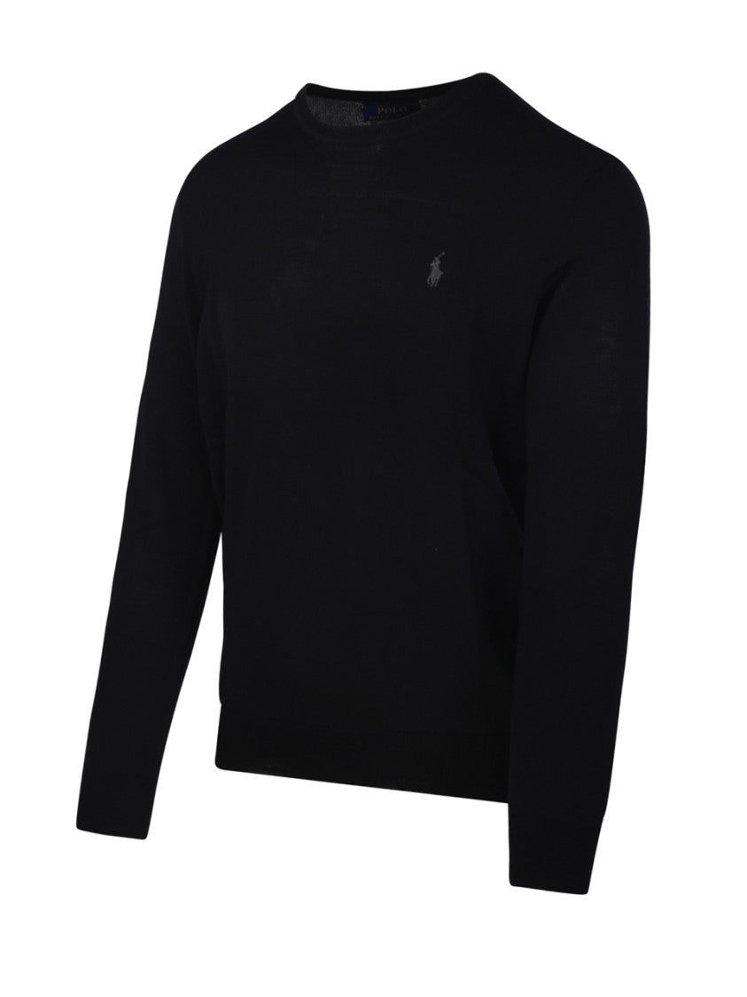 Polo Ralph Lauren Classic Round Neck Black Sweater