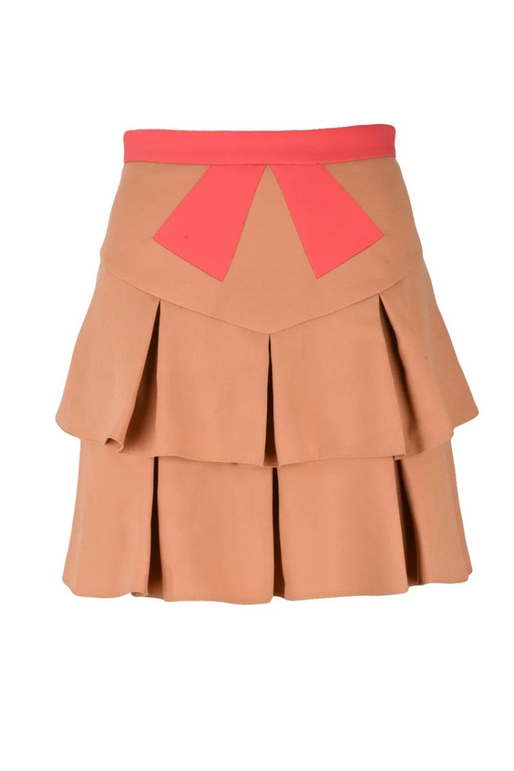 Elisabetta Franchi Mini Flared Skirt - Red