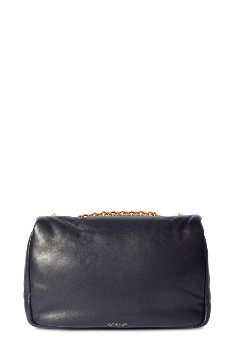 Off-White Black Jitney Puffer Calf Leather Shoulder Bag