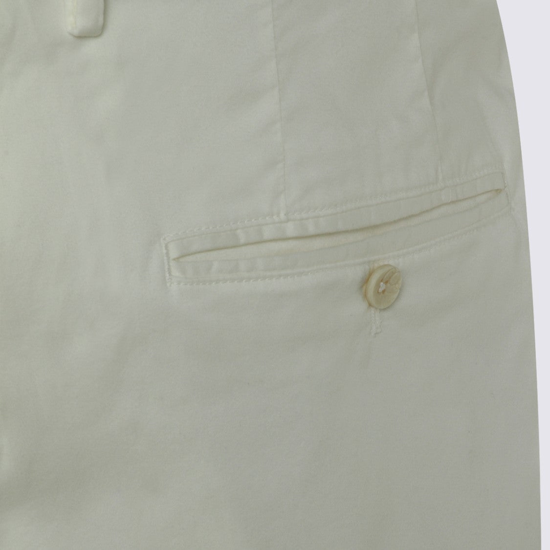 Gta Il Pantalone Tailored White Trousers With Flat Front And Streamlined Silhouette