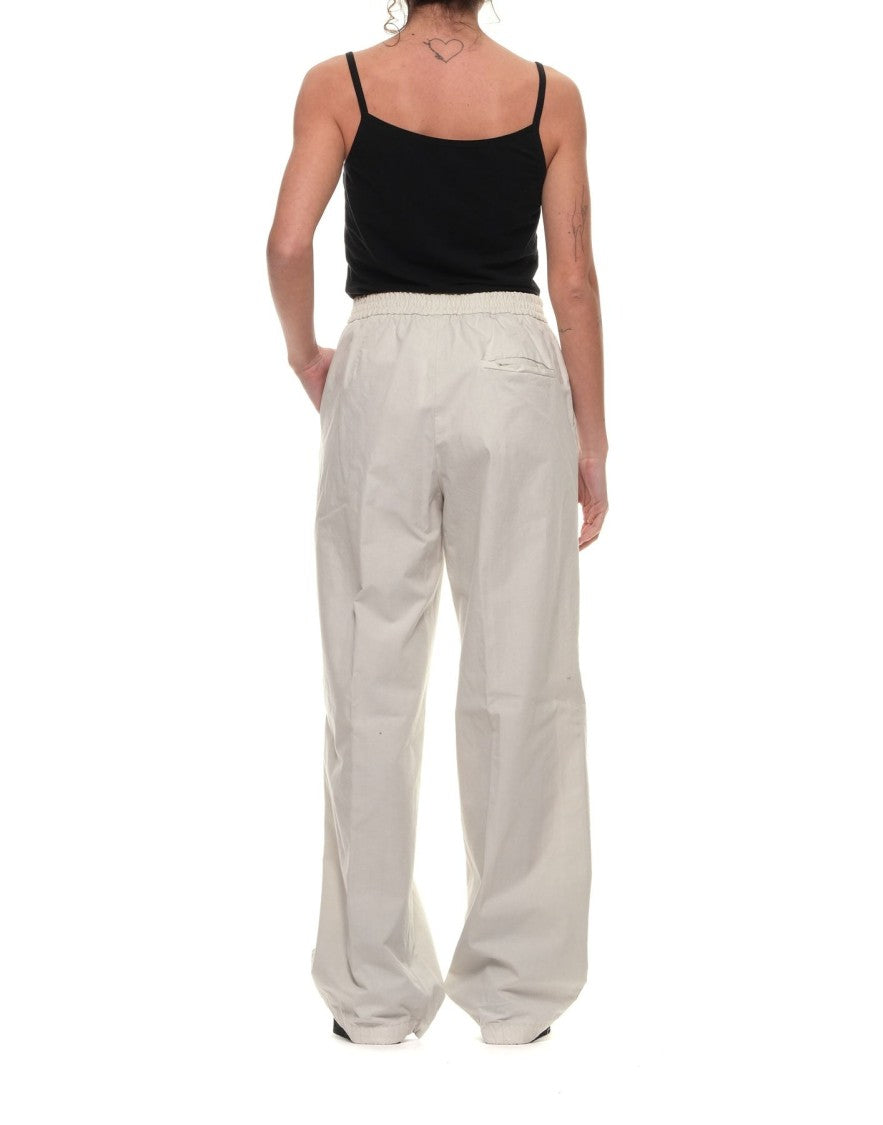 Cellar Door Ivory Laura 91 Multi-Pocket Cotton Chino Pants