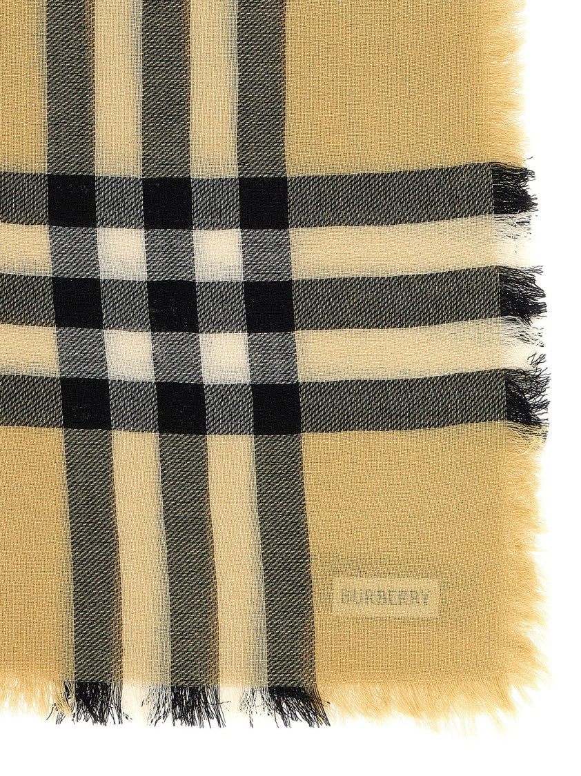 Burberry Check Wool Scarf