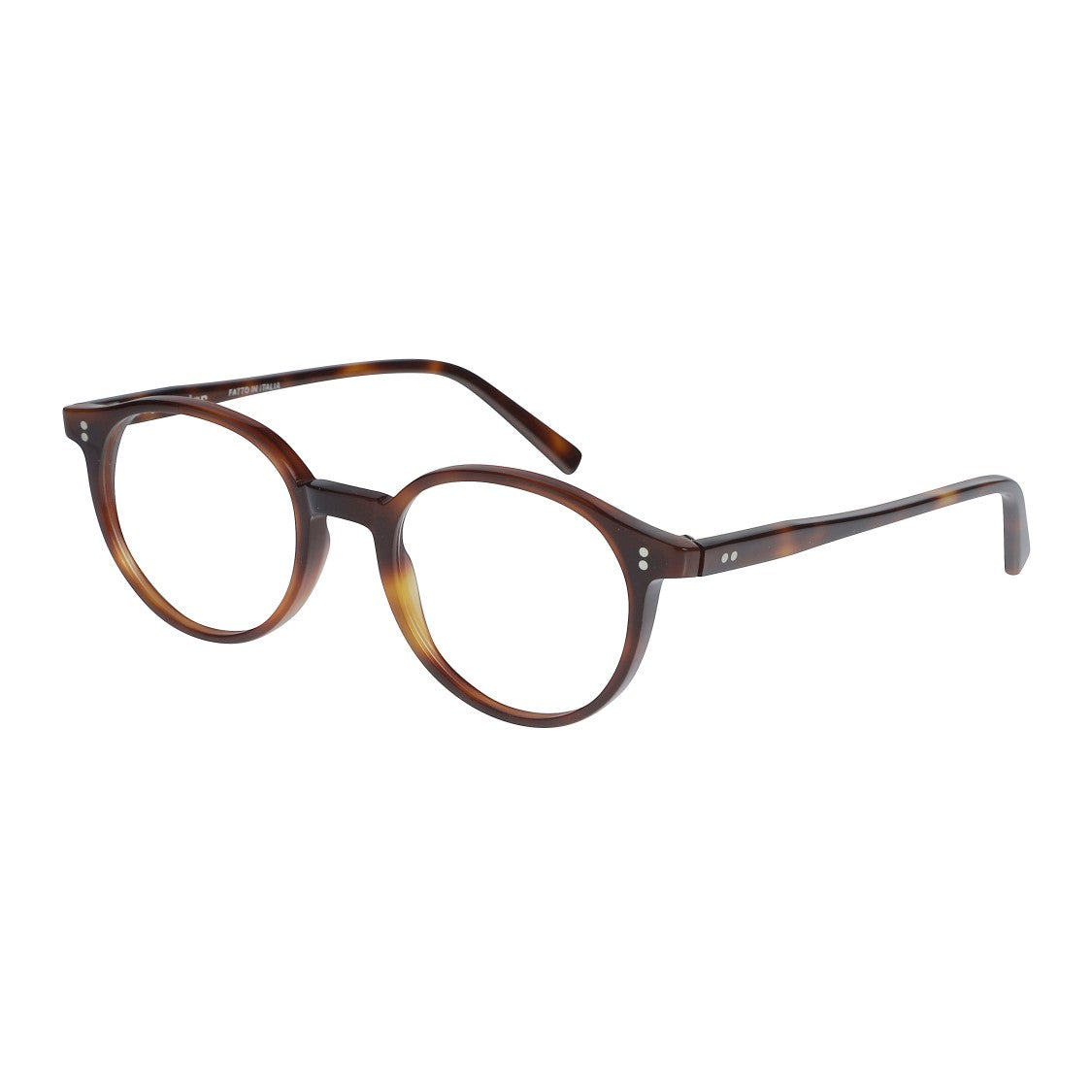 Kador Panto/N Round Tortoiseshell Eyeglasses With Keyhole Bridge