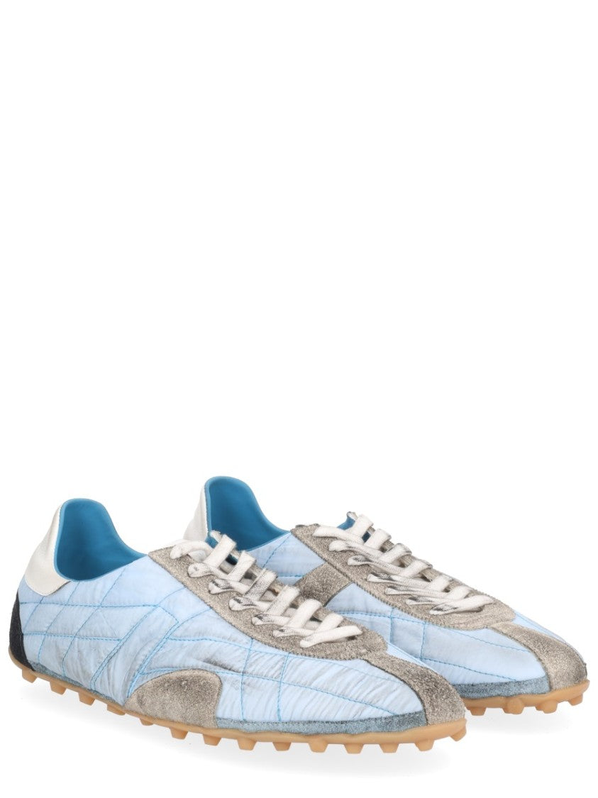 Maison Margiela Light Blue Sprinters Suede Sneakers