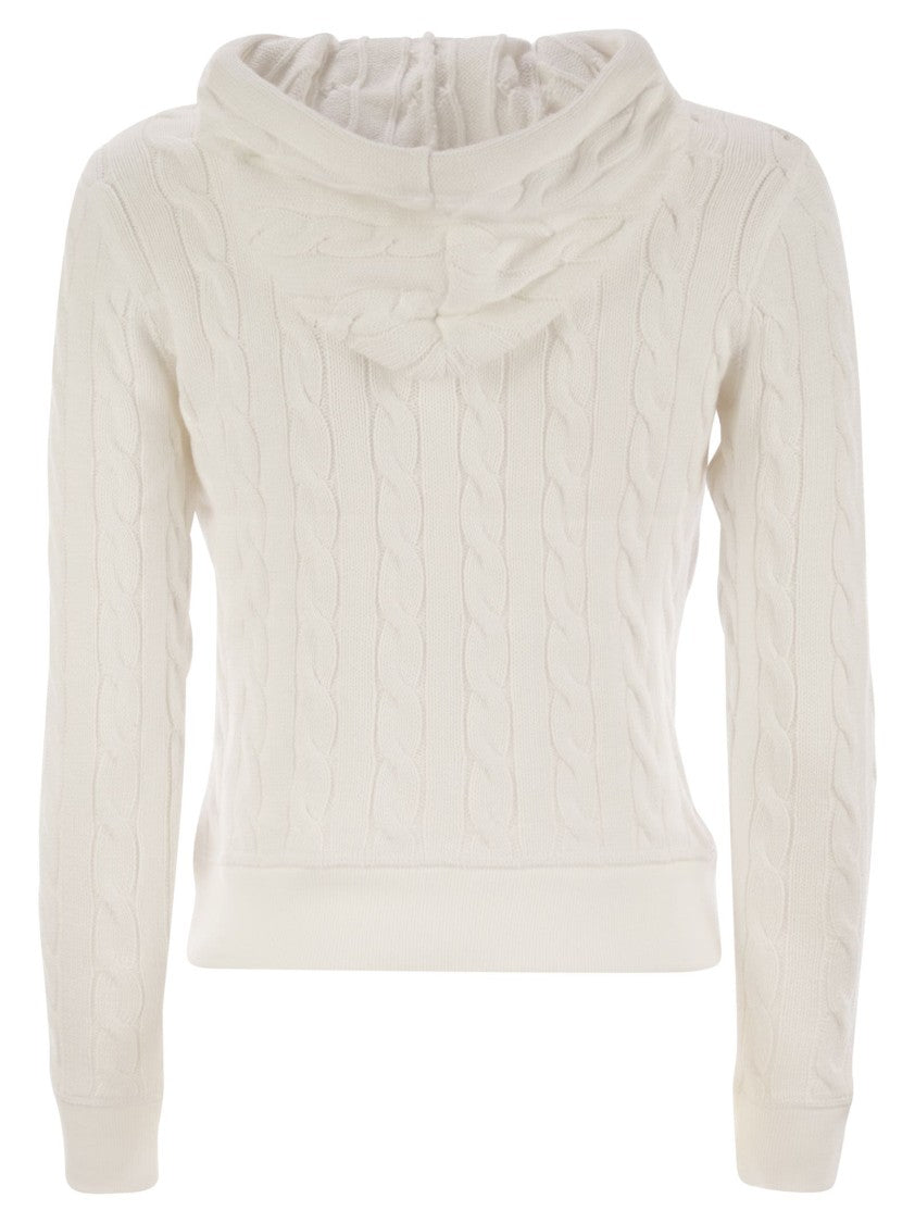 Polo Ralph Lauren Plaited Cotton Zip Sweatshirt