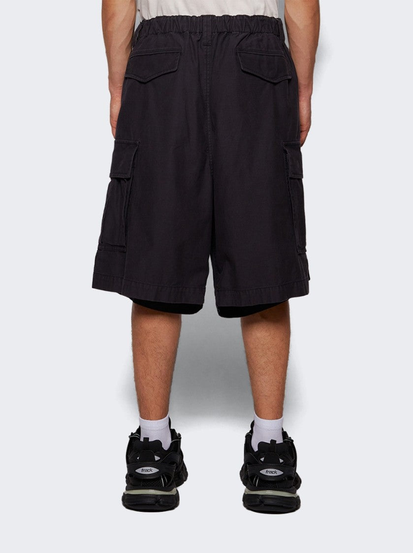 Maison Mihara Yasuhiro Four Legs Shorts Black