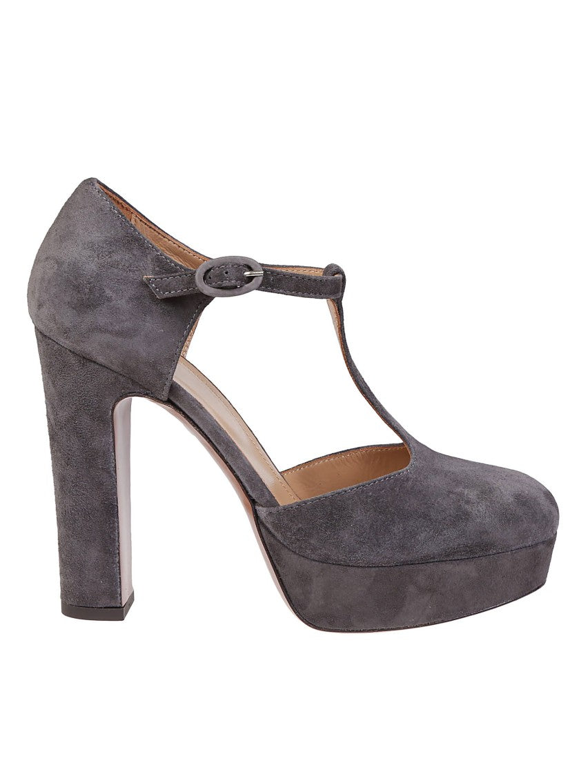 Relac T-Strap High-Heeled Pumps With Platform Sole