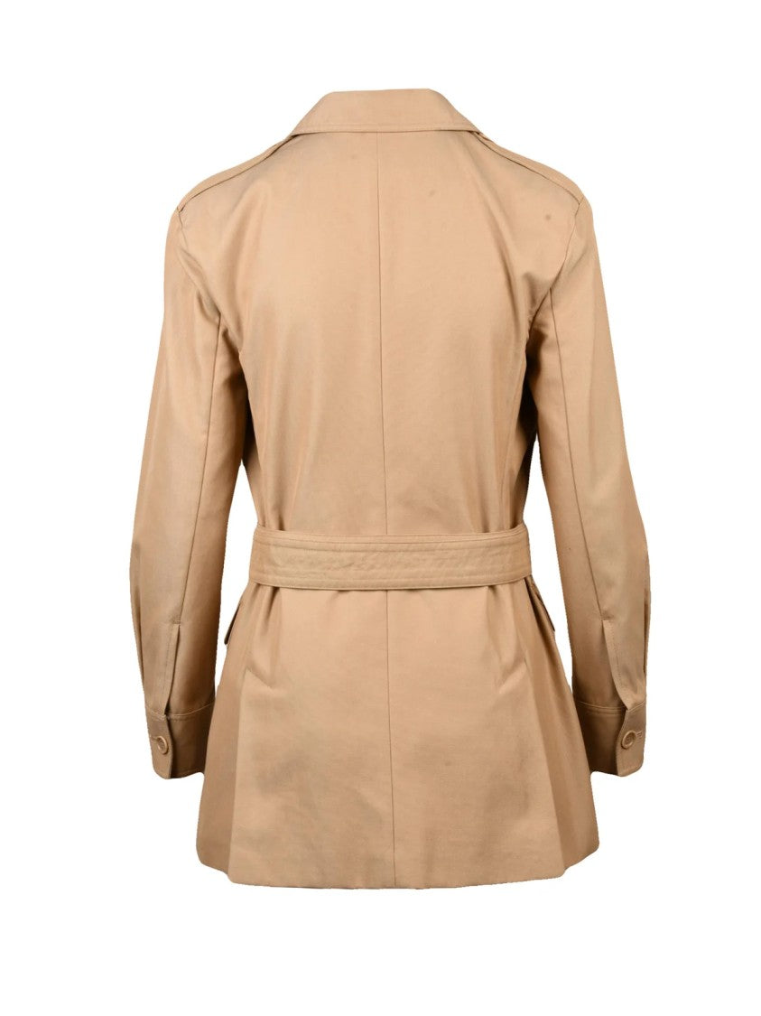 Max Mara Beige Cotton Sahariana Coat