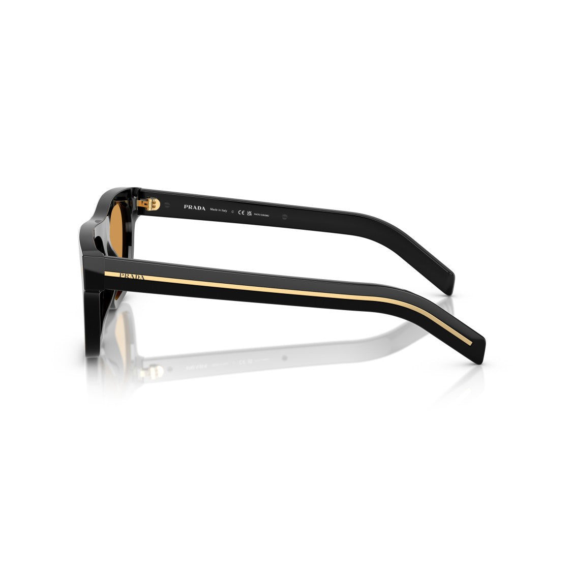 Prada 0Pr B12s Bold Rectangular Acetate Sunglasses