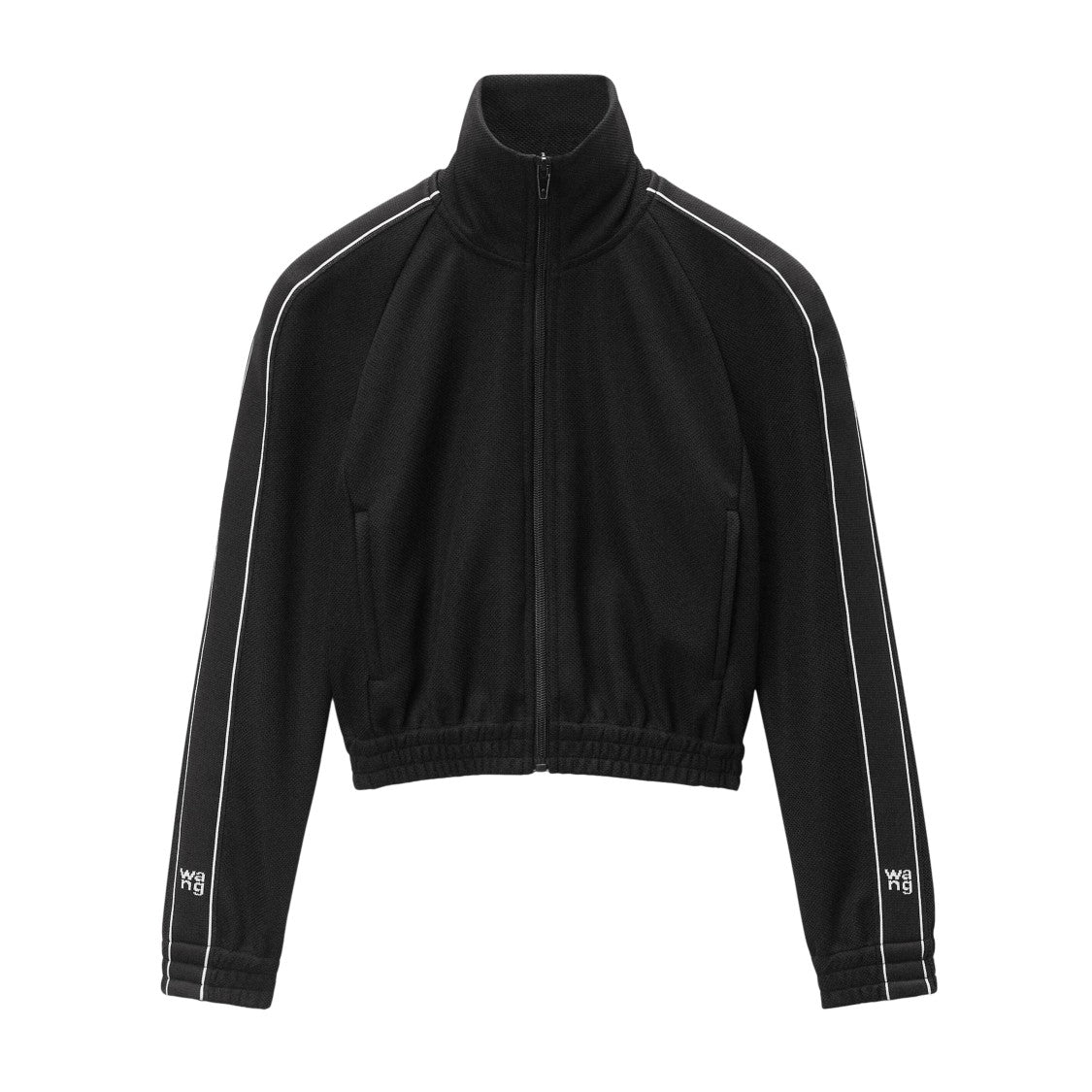 Alexander Wang Cropped Track Jacket W/Logo Webbing