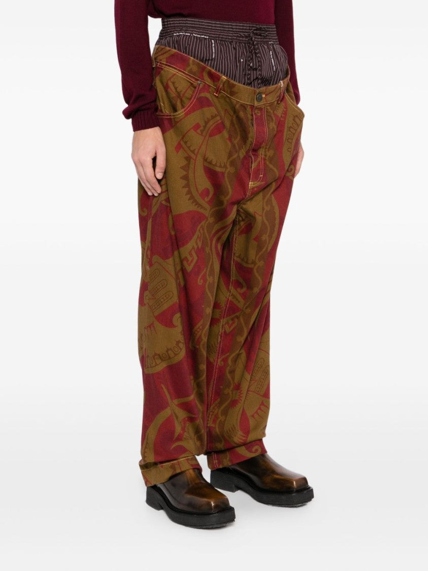 Vivienne Westwood Camel Brown Five Pocket Contrast Jeans