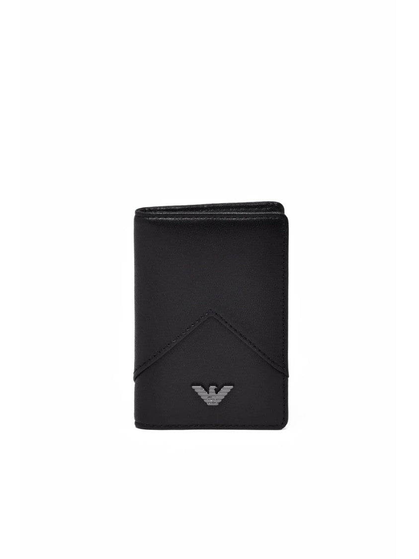 Emporio Armani Black Ovine Nappa Cardholder