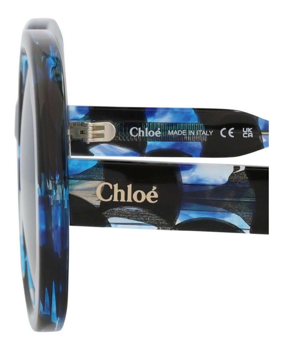 Chloé Round-Frame Recycled Acetate Sunglasses