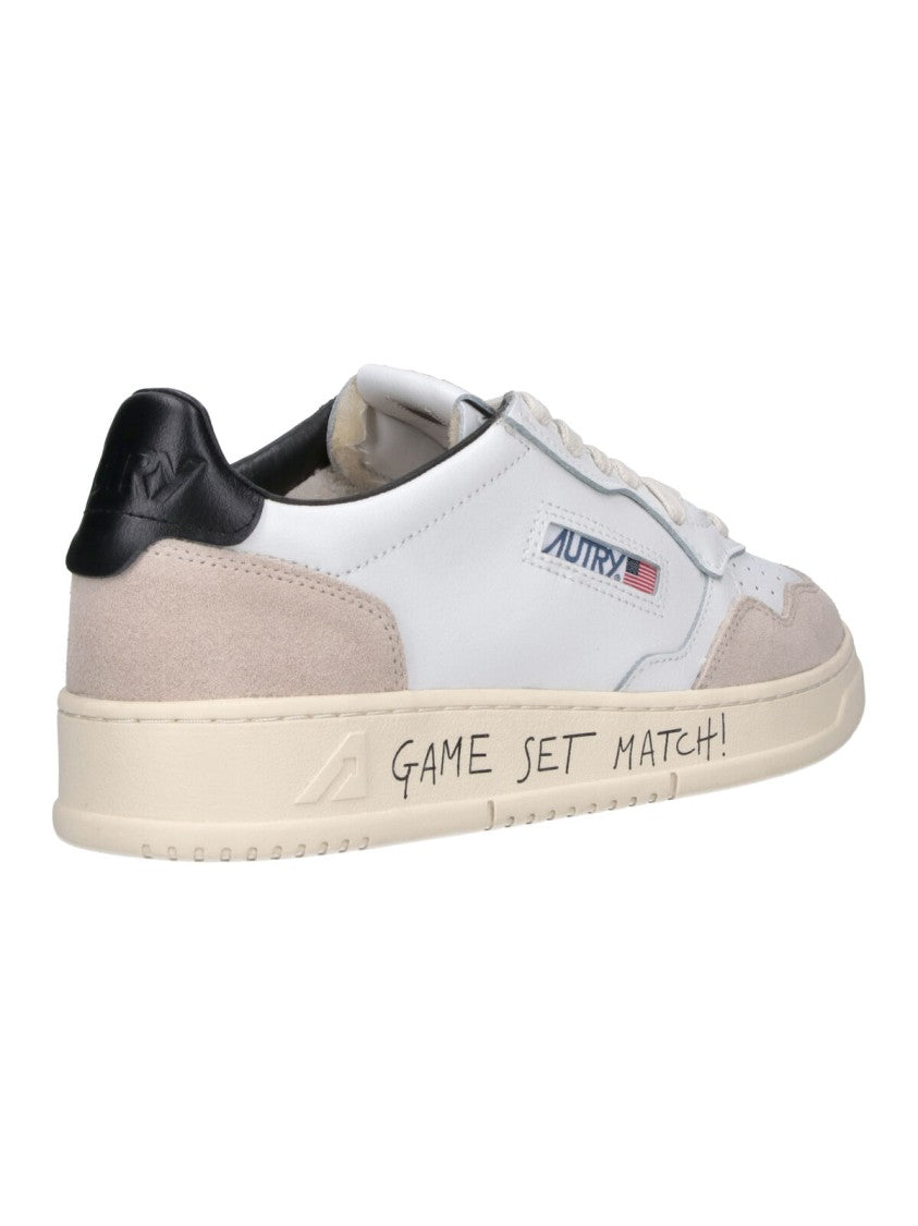 Autry White Medalist Calf Leather Sneakers