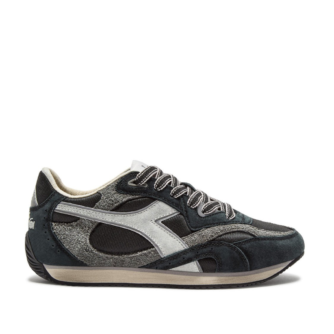 Diadora Equipe Revenge Sneakers In Black Leather