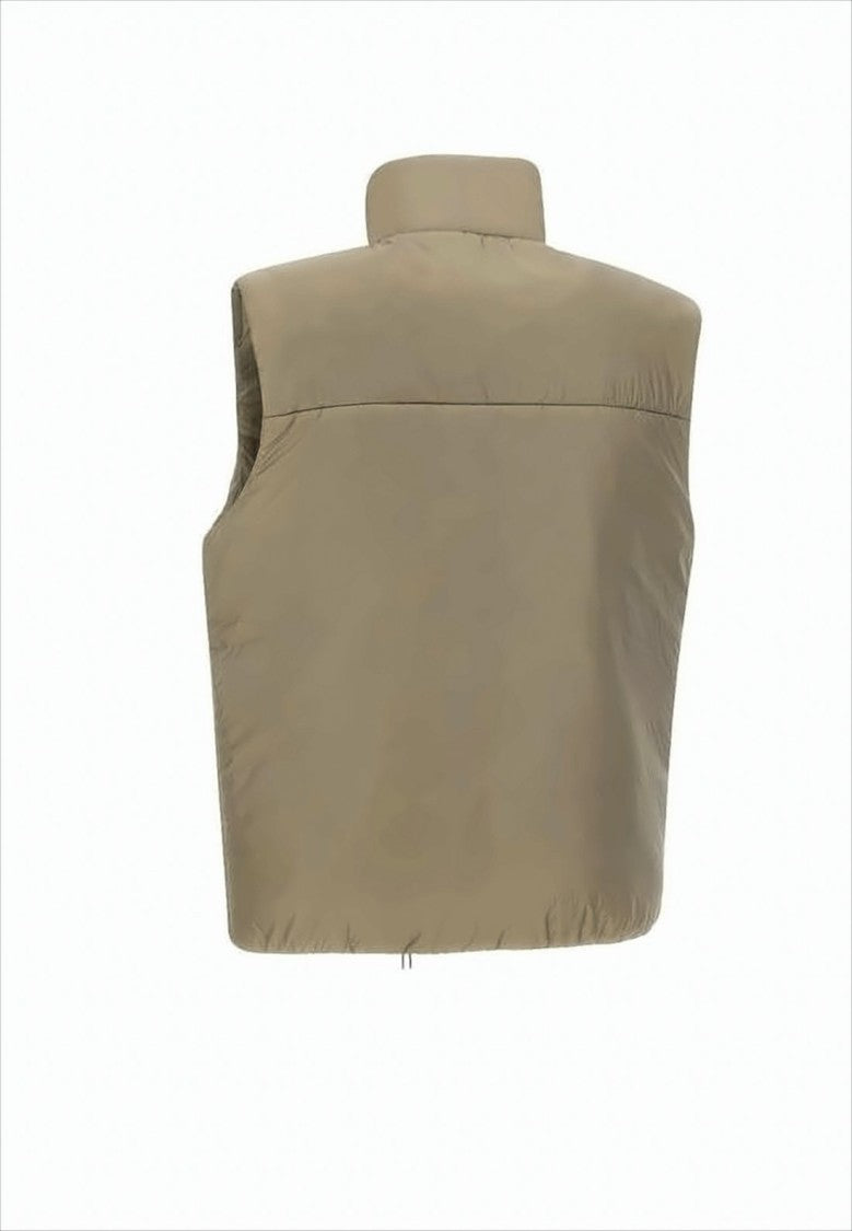 Roa High-Collar Sleeveless Vest With Minimalist Logo