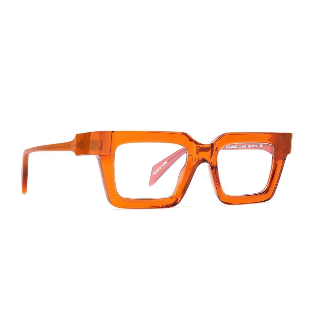 Siens Creature 124 Transparent Orange Acetate Sunglasses