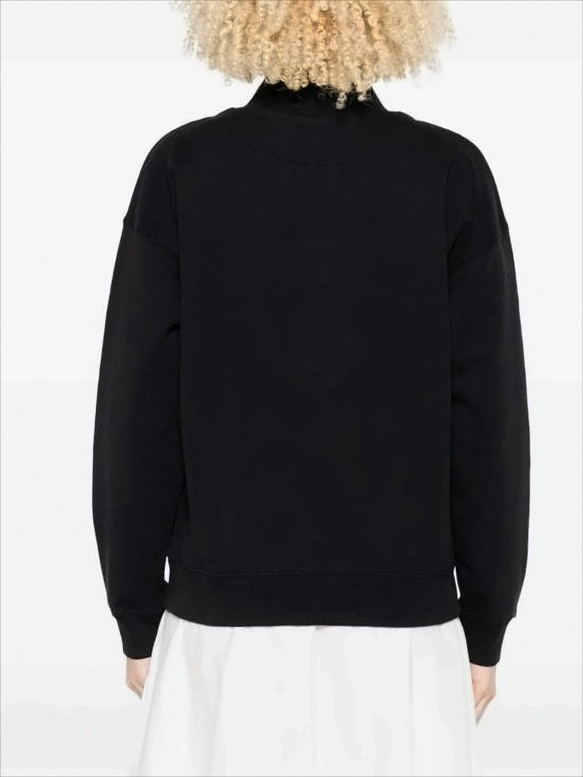 Maison Kitsuné Half-Zip Cotton Sweatshirt With High Collar