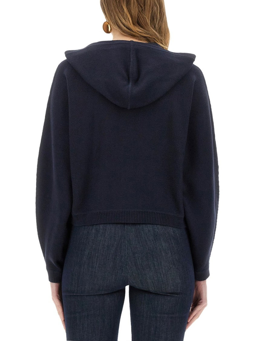Theory Knit Sweatshirt With Zipper